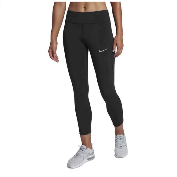 nike women's power running crop leggings